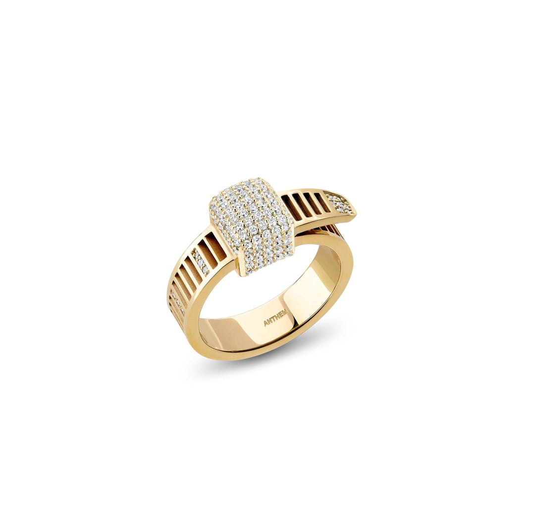 Bague LoveTie en or 18K avec diamants - ANTHEM - JOAILLERIE