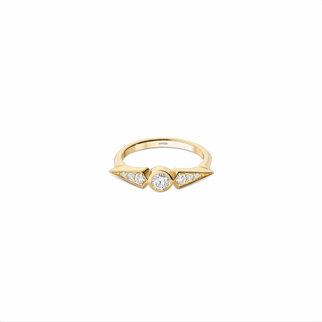 Bague SunCatcher diamant rond 0,20 ct - ANTHEM - JOAILLERIE