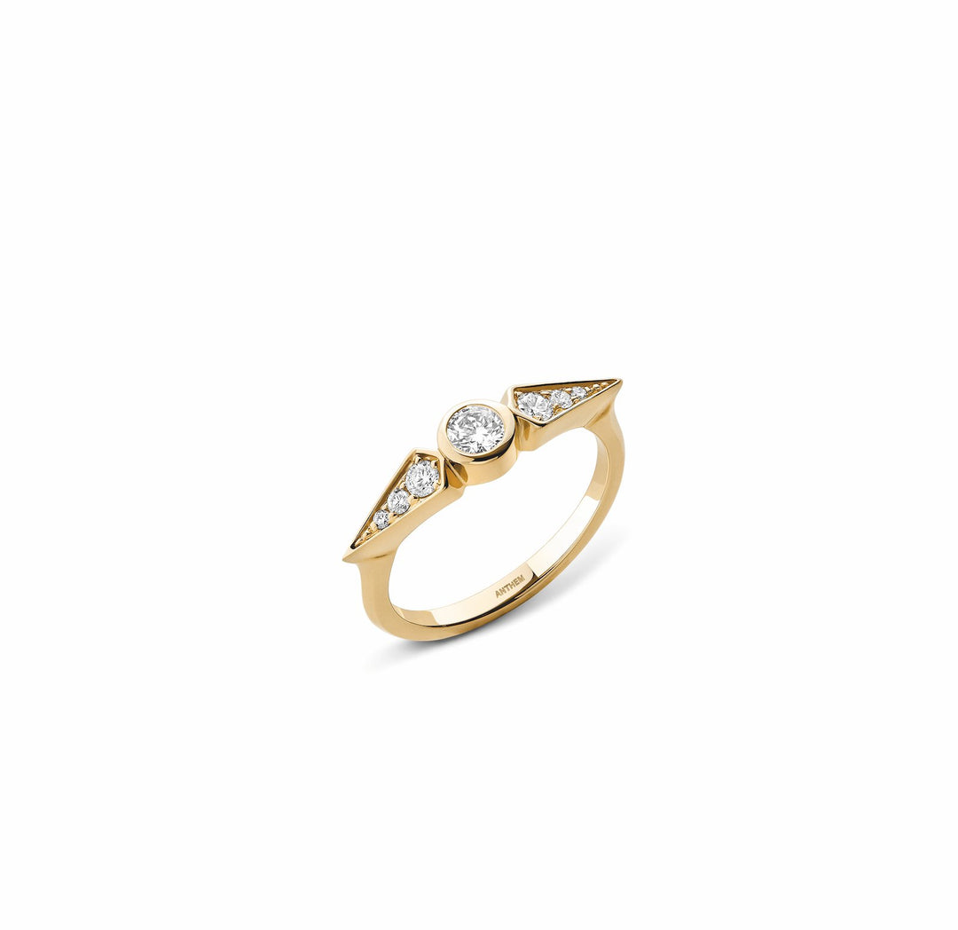 Bague SunCatcher diamant rond 0,20 ct - ANTHEM - JOAILLERIE