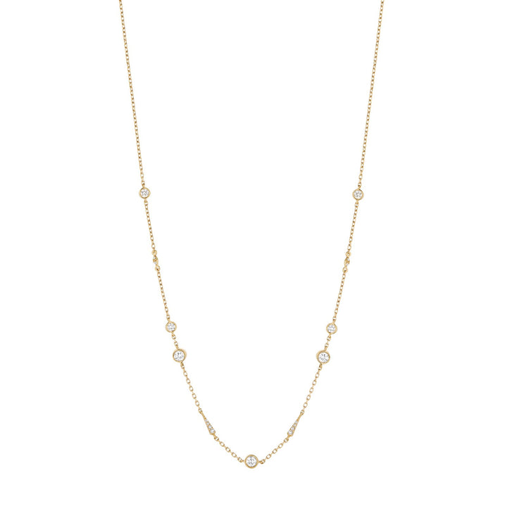 Collier SunCatcher diamant rond X 7 - ANTHEM - JOAILLERIE