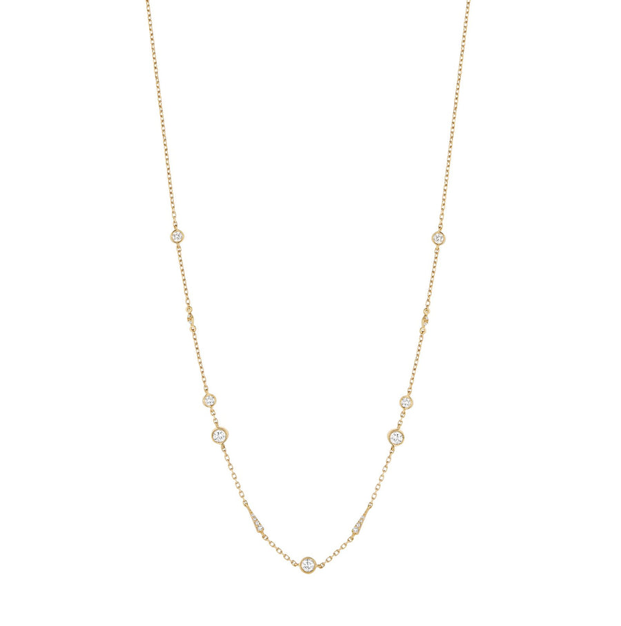 Collier SunCatcher diamant rond X 7 - ANTHEM - JOAILLERIE